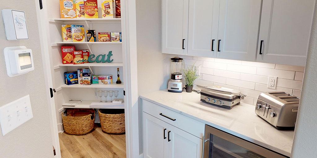 The Harper model home "Messy Kitchen"