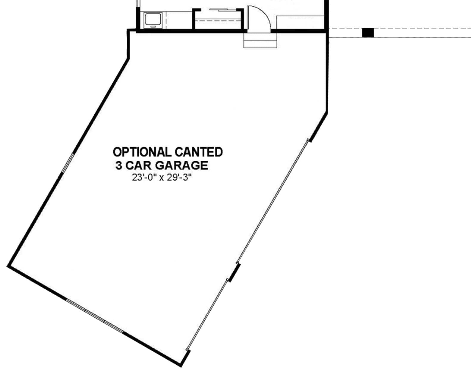HARPER CANTED GARAGE The Harper Model Home Optional Canted Garage