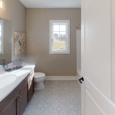 The Hadley model home bathroom