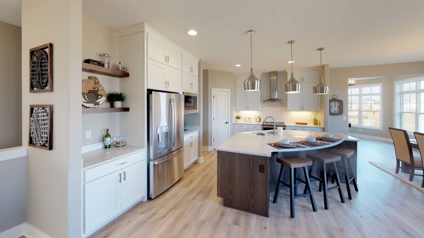 The Hadley model home kitchen