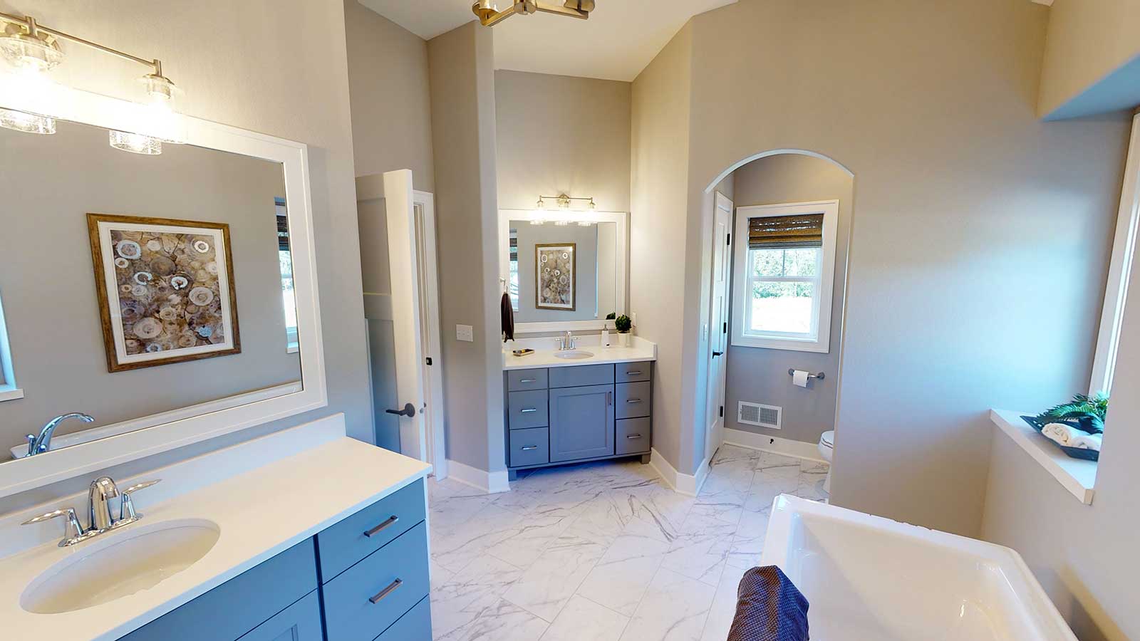 The Dakota at Harvest Hills Master Bathroom