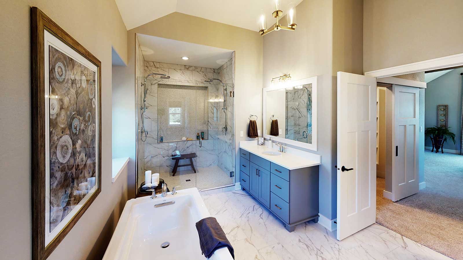 The Dakota at Harvest Hills Master Bathroom