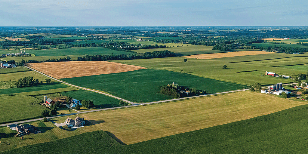 Aerial views of summertime Wisconsin