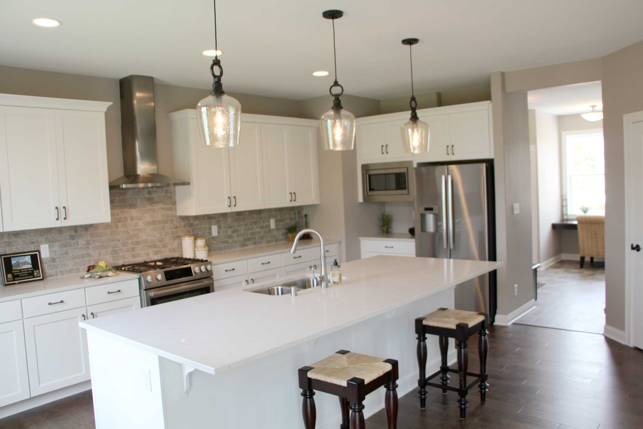 The Emerson model kitchen interior view