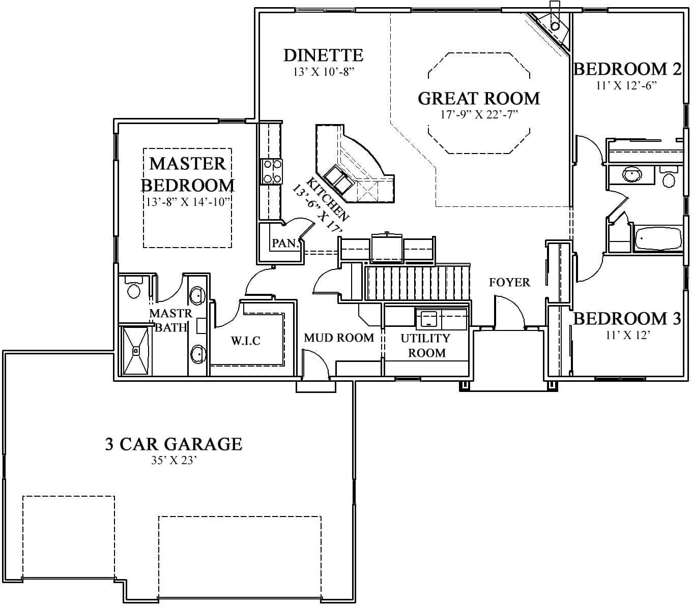 the-hadley-floor-plan The Hadley model home floor plan