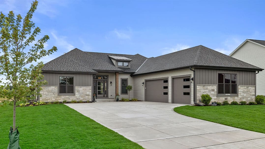 Parade of Homes model, The Lexi, outdoor front exterior.