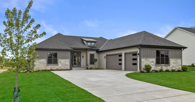 Parade of Homes model, The Lexi, outdoor front exterior.