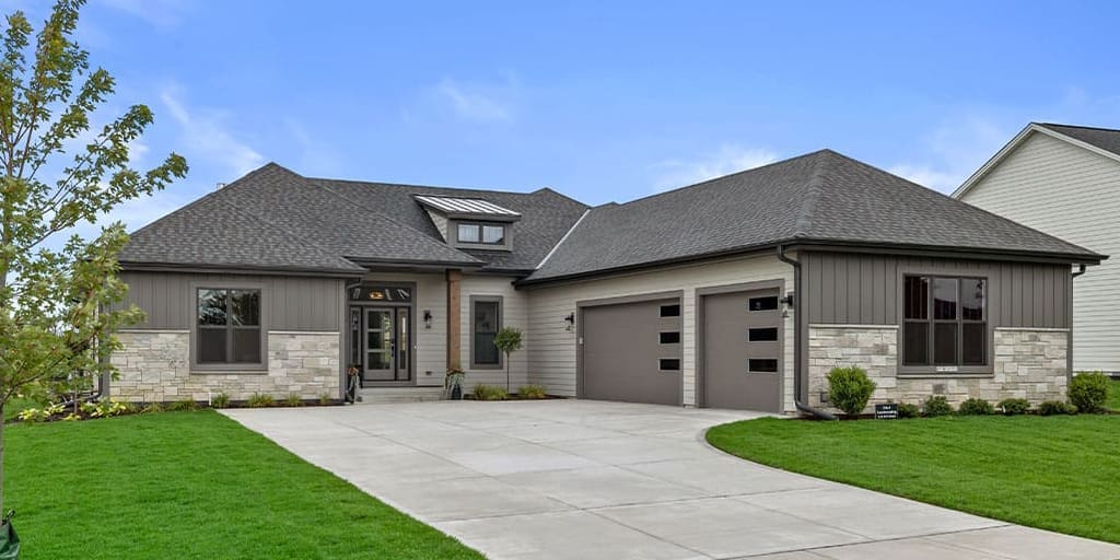 Parade of Homes model, The Lexi, outdoor front exterior.